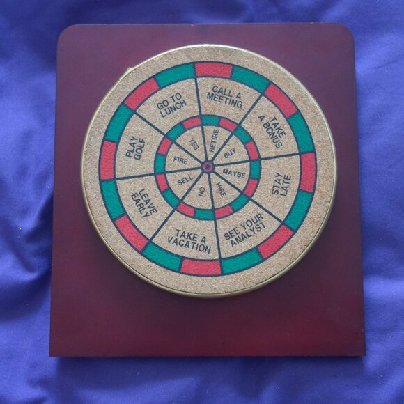 Desktop Mini Two Sided Dart Board includes Standard Dart Board  & Boss Board - Picture 4 of 16